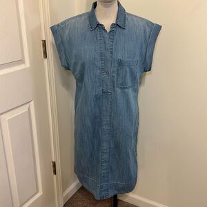 J Crew Chambray Denim Shirt Dress Size S Great Condition
